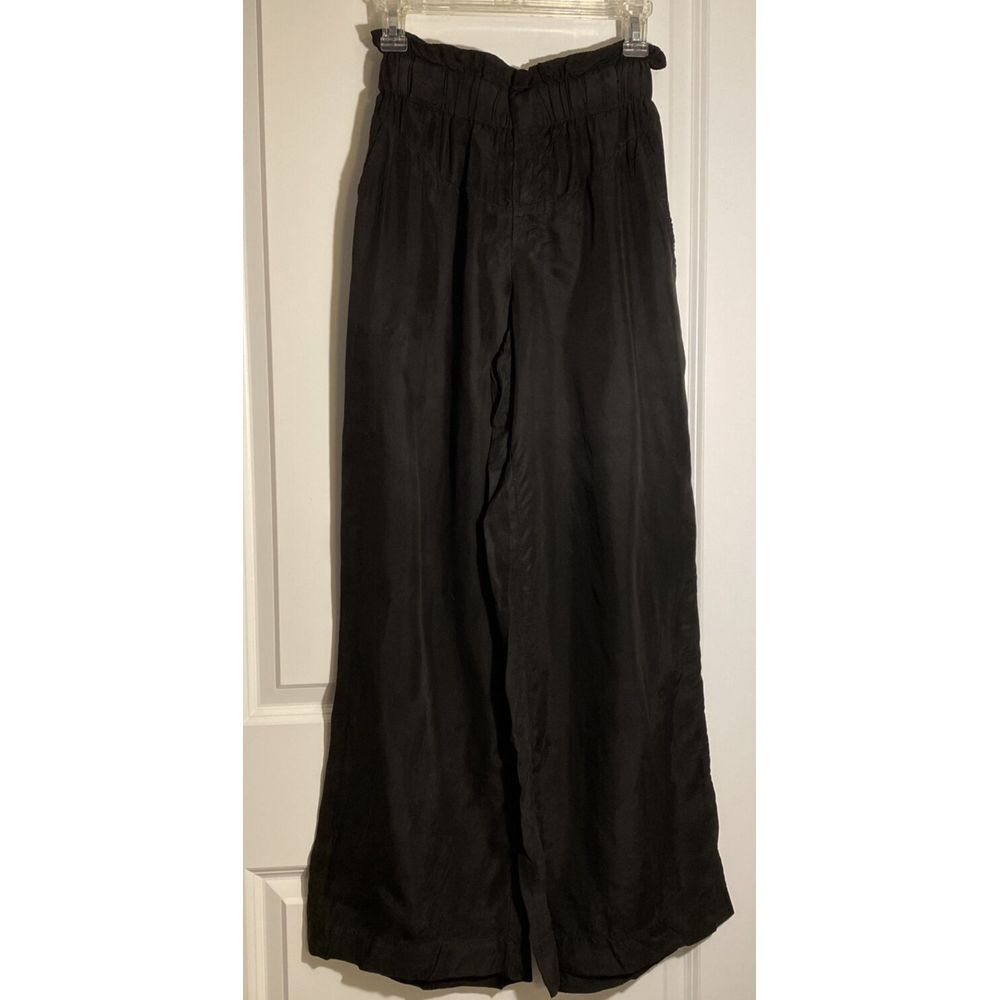 Young Fabulous & Broke black wide leg elastic waist pants Sz S NWOT